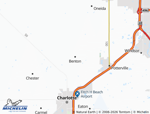 Mapa MICHELIN Benton - ViaMichelin