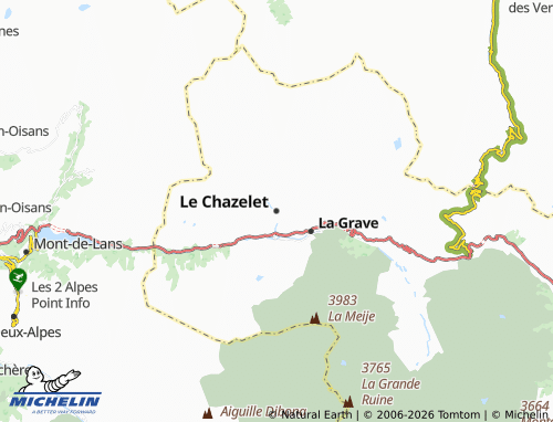 Kaart MICHELIN Le Chazelet - ViaMichelin