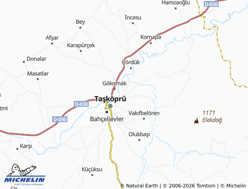 MICHELIN Yukarıemerce map - ViaMichelin