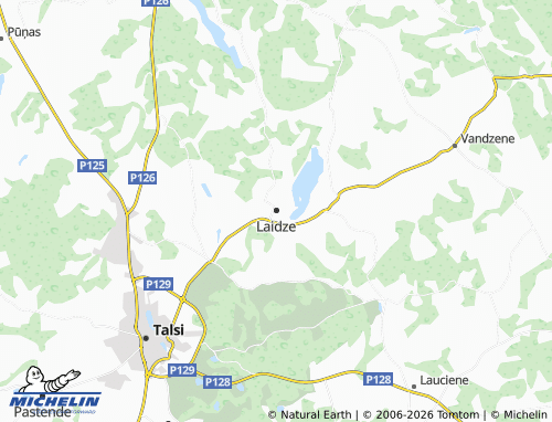 Mapa MICHELIN Laidzes pagasts - ViaMichelin