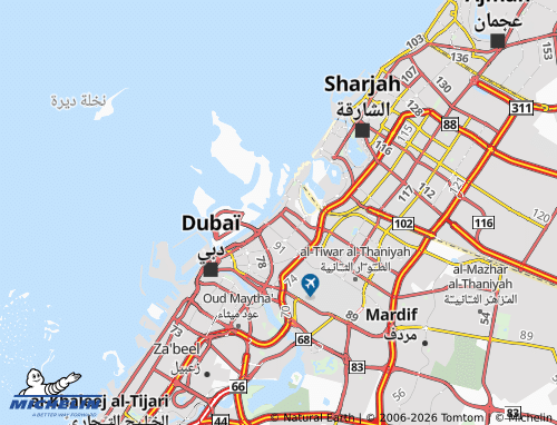 MICHELIN Al Hamriya Port map - ViaMichelin