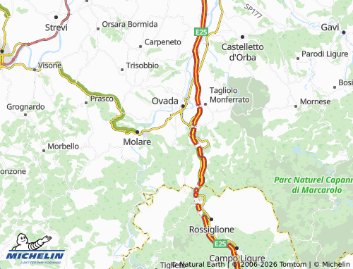 Mapa MICHELIN Costa - ViaMichelin
