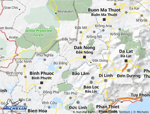 MICHELIN Đắk Rlấp map - ViaMichelin