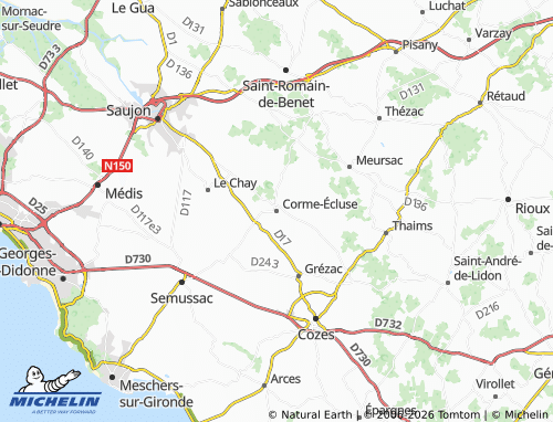 Mappa MICHELIN Corme-Écluse - ViaMichelin