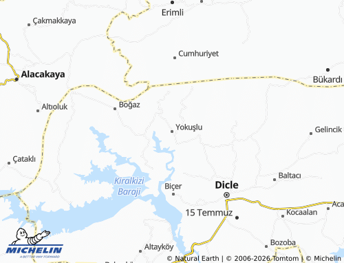 MICHELIN Yokuşlu map - ViaMichelin