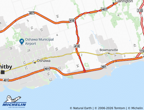 Mapa MICHELIN Courtice - ViaMichelin