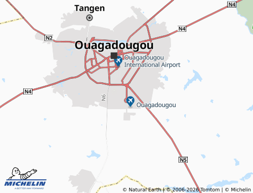 MICHELIN-Landkarte Ouaga 2000 - ViaMichelin