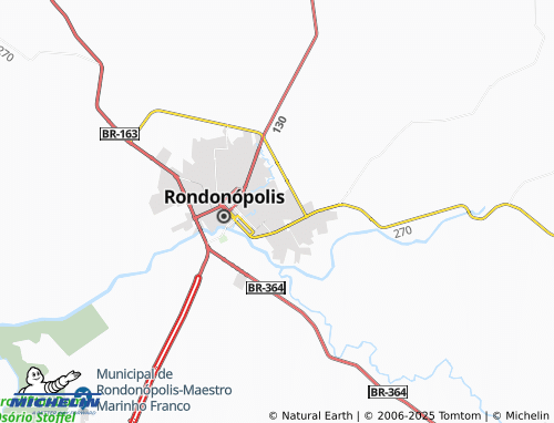 MICHELIN Cidade Alta map - ViaMichelin