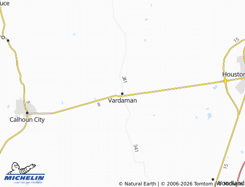 Mapa MICHELIN Vardaman - ViaMichelin