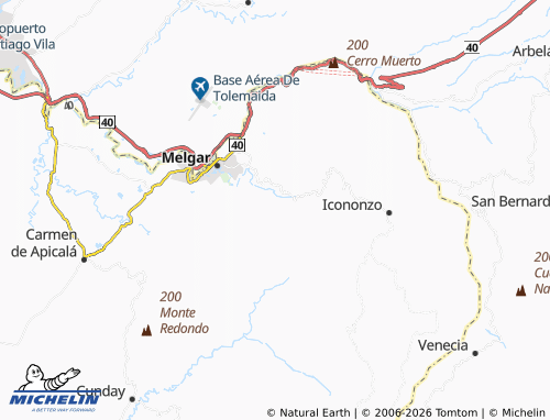 Carte MICHELIN El Águila Baja - ViaMichelin