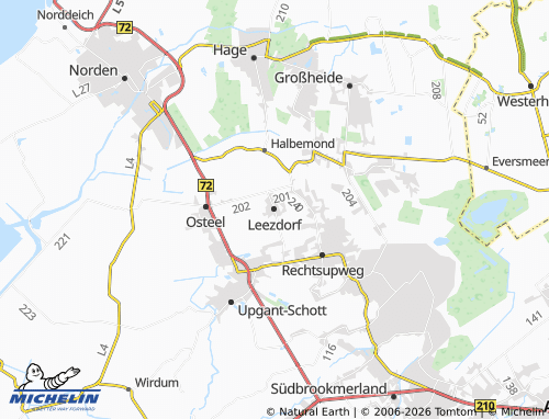 MICHELIN Leezdorf map - ViaMichelin