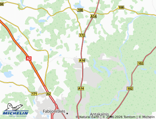 Mappa MICHELIN Didžioji Riešė - ViaMichelin