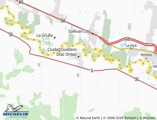 Mappa MICHELIN Fundadores - ViaMichelin