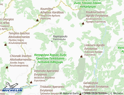 MICHELIN Lithochori map - ViaMichelin