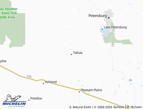 Mapa MICHELIN Tallula - ViaMichelin