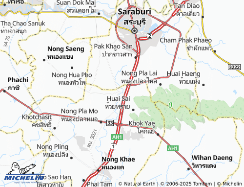 MICHELIN-Landkarte Nong Nak - ViaMichelin