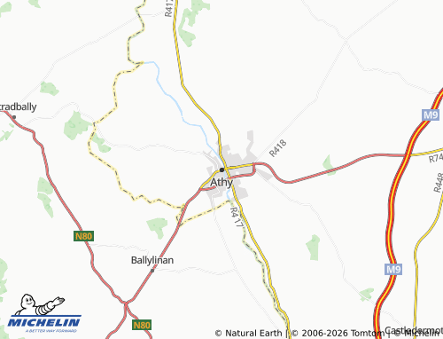 Mappa MICHELIN Athy - ViaMichelin