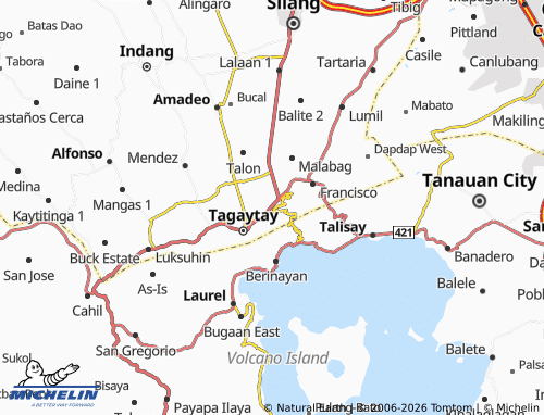 MICHELIN Silang Junction South map - ViaMichelin
