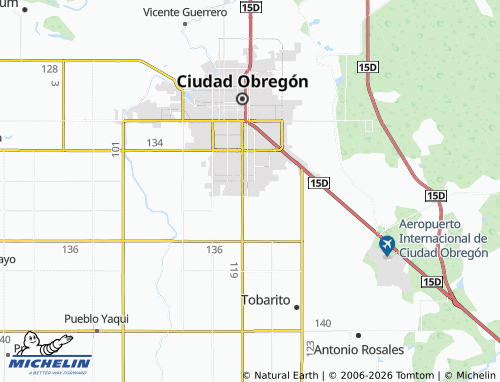 Mapa MICHELIN Valle Dorado - ViaMichelin