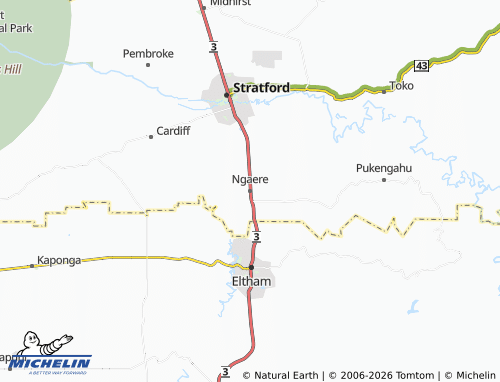 Mapa MICHELIN Ngaere - ViaMichelin