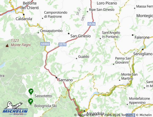 Mapa MICHELIN Gualdo - ViaMichelin