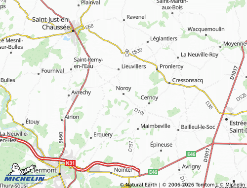 Carte MICHELIN Noroy - ViaMichelin