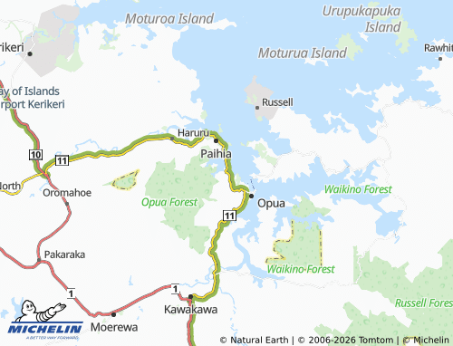 Mapa MICHELIN Te Haumi - ViaMichelin