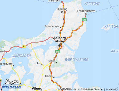MICHELIN North Jütland map - ViaMichelin