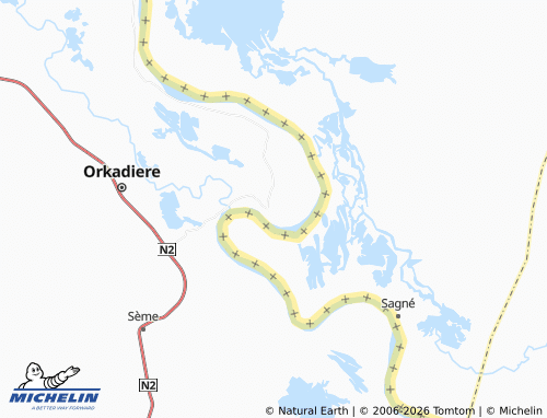 MICHELIN Ouaoundé map - ViaMichelin