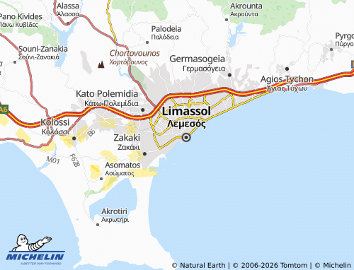 Mapa MICHELIN Arnaoutogeitonia - ViaMichelin
