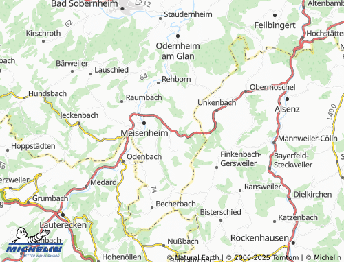 MICHELIN Callbach map - ViaMichelin