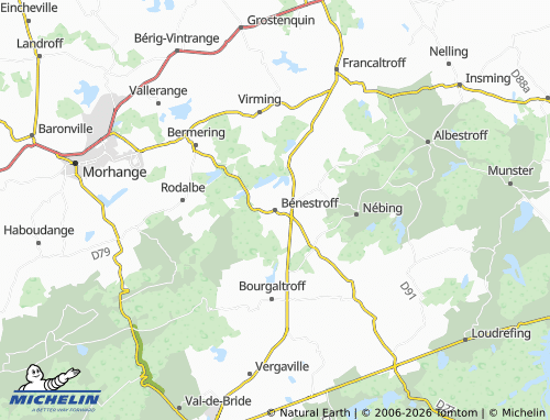 Mapa MICHELIN Bénestroff - ViaMichelin