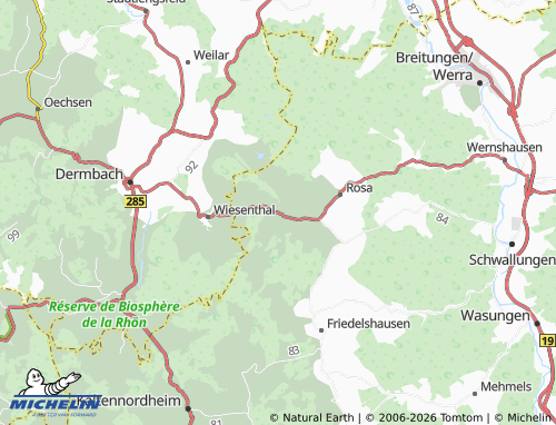 MICHELIN Roßdorf map - ViaMichelin