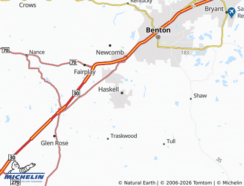 Mappa MICHELIN Haskell - ViaMichelin