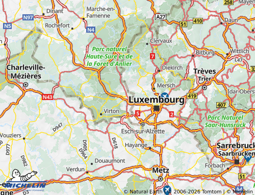 MICHELIN Arlon map - ViaMichelin
