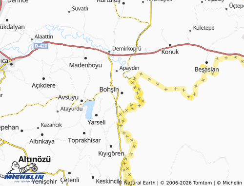 Carte MICHELIN Bohşin - ViaMichelin