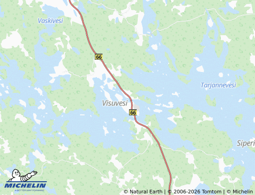 MICHELIN-Landkarte Visuvesi - ViaMichelin
