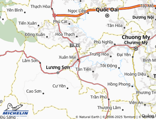 MICHELIN Xuân Mai map - ViaMichelin