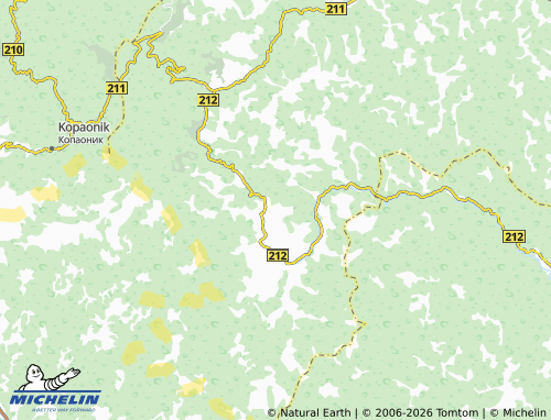 Mapa MICHELIN Čokotar - ViaMichelin