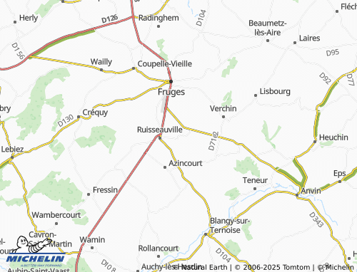 MICHELIN Canlers map - ViaMichelin