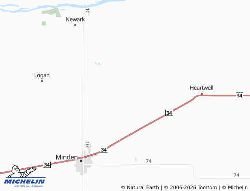 Mapa MICHELIN Liberty - ViaMichelin