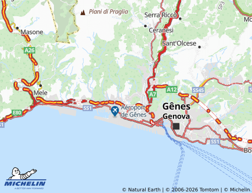 MICHELIN Borzoli map - ViaMichelin