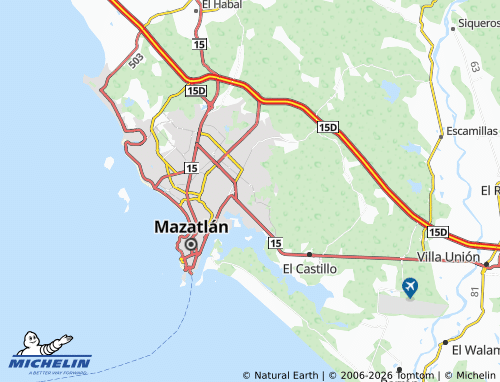 Mappa MICHELIN Mazatlán I - ViaMichelin