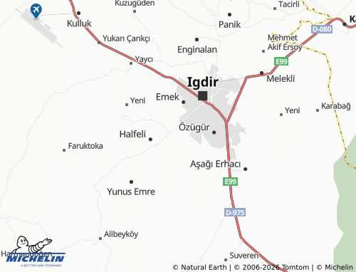 MICHELIN Said Nursi map - ViaMichelin