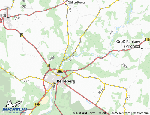 MICHELIN Lübzow map - ViaMichelin