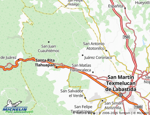 Mappa MICHELIN Guadalupe Zaragoza - ViaMichelin