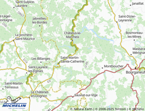 MICHELIN-Landkarte Saint-Pierre-Chérignat - ViaMichelin