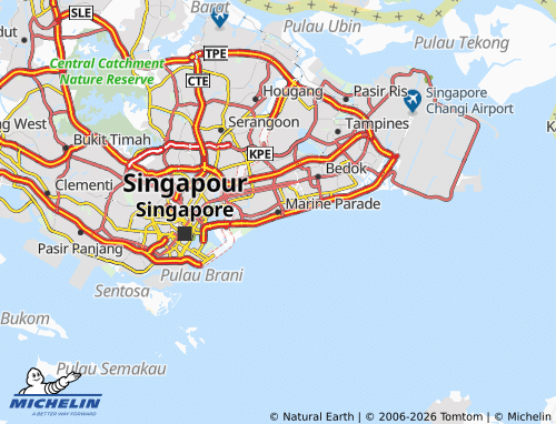 MICHELIN Marine Parade map - ViaMichelin