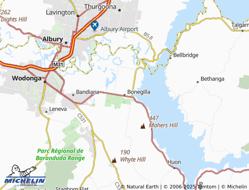 MICHELIN Bonegilla map - ViaMichelin