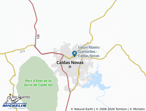 Mapa MICHELIN Setor Lagoa Quente - ViaMichelin